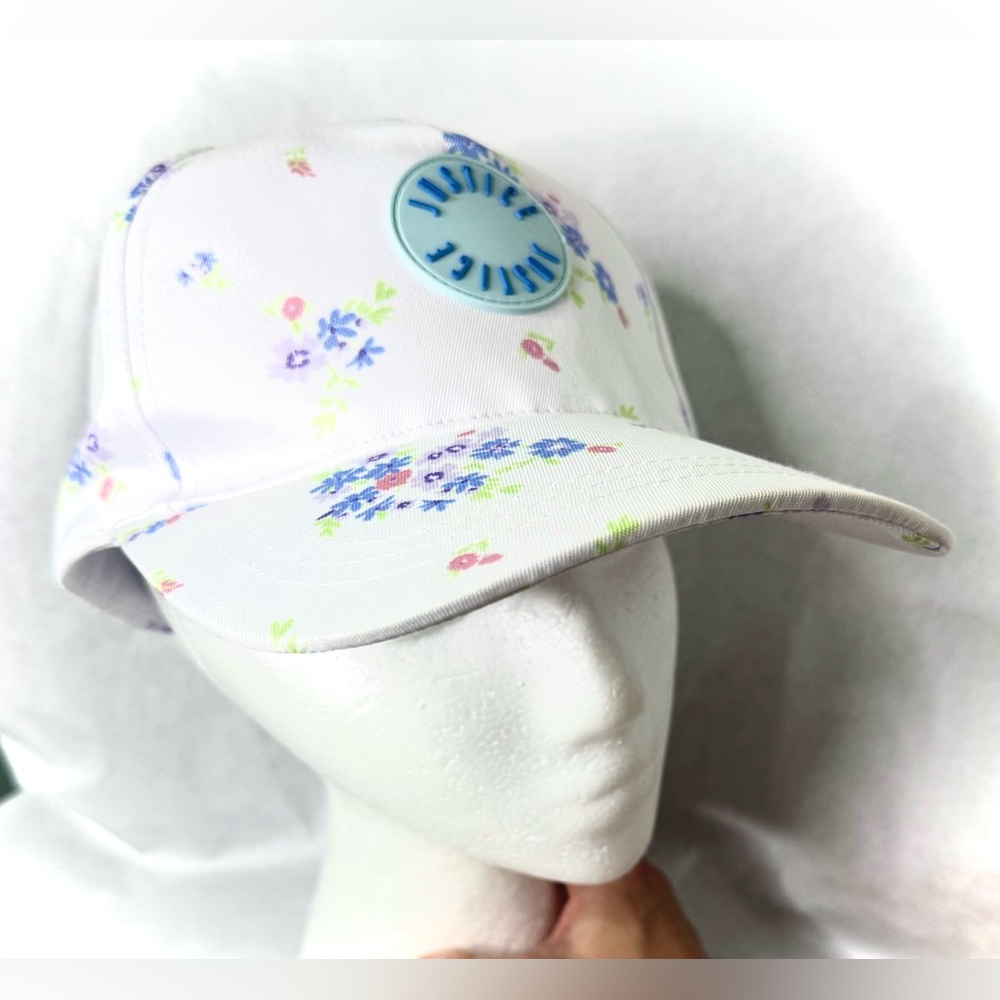 White & Blue Floral Cap From Justice